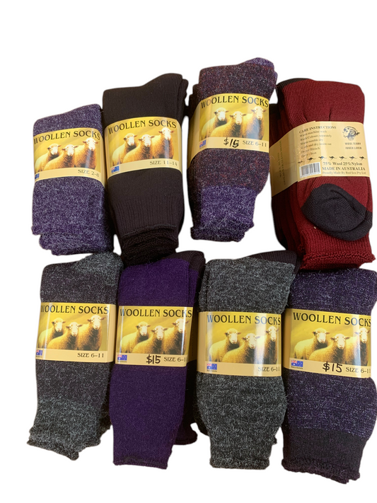 Australian Woollen Socks - Made in Australia | CLEARANCE PRICE - LAST FEW LEFT!