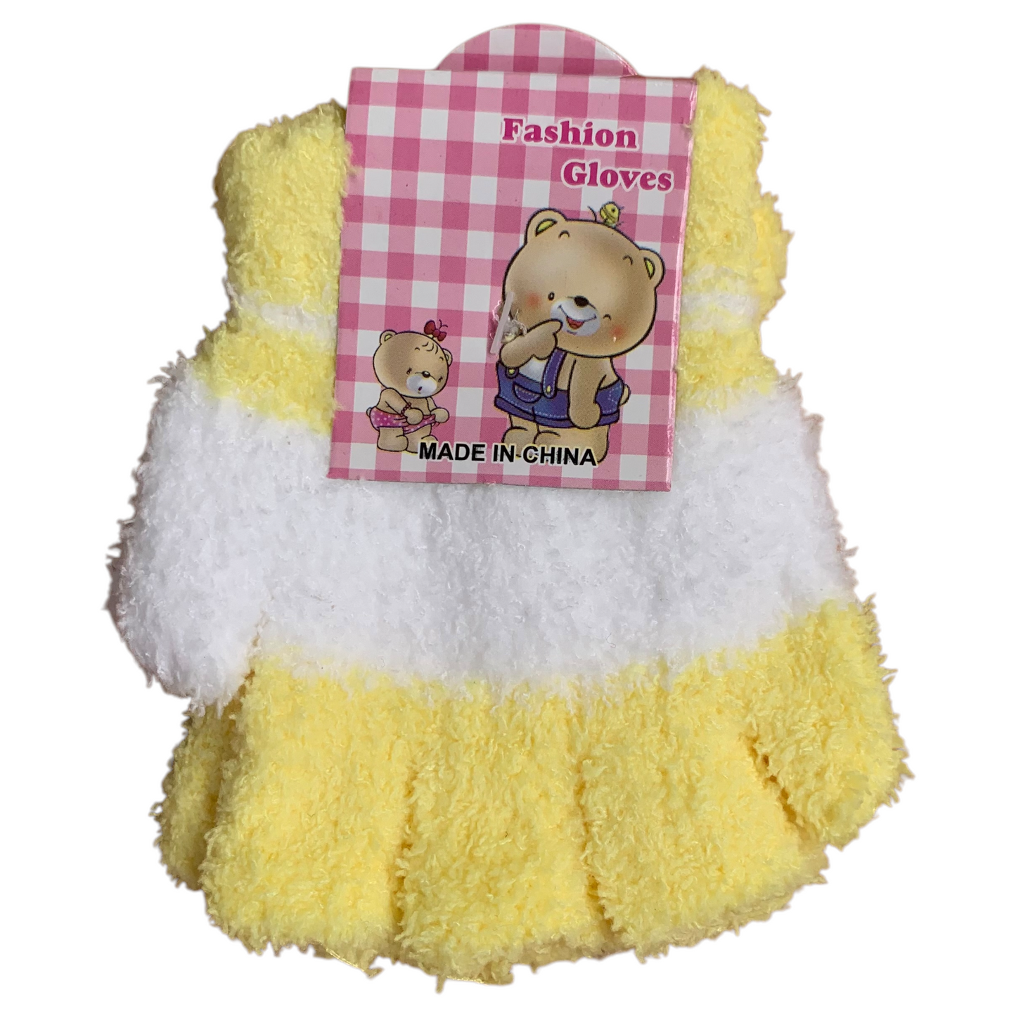 Kids fluffy Fingerless glove