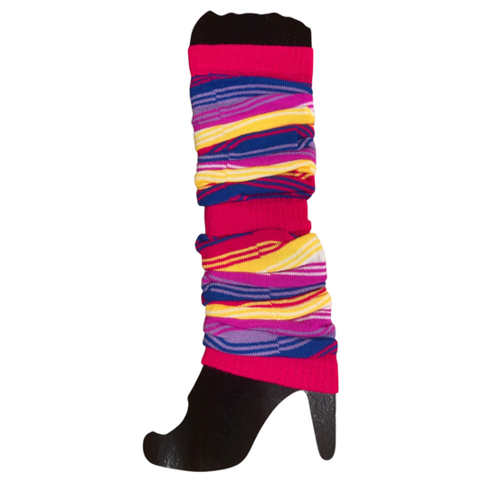 Rainbow leg warmer
