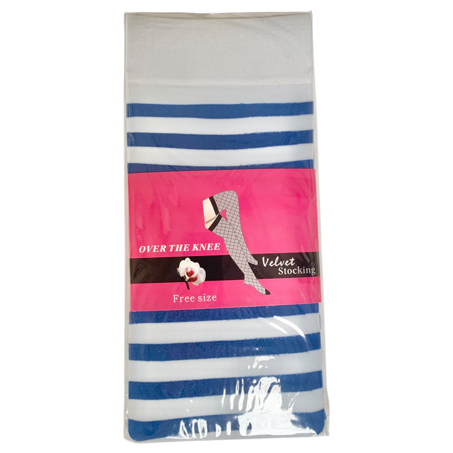 过膝天鹅绒丝袜