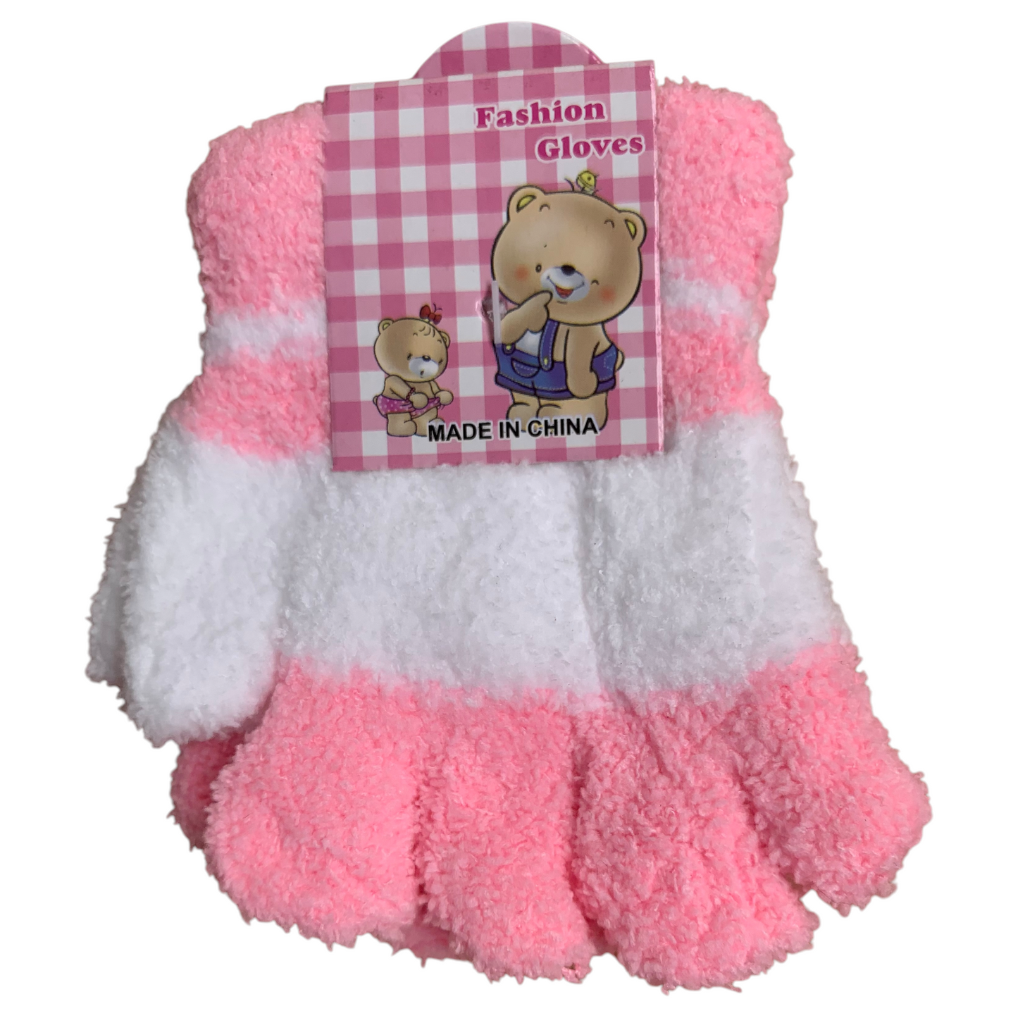 Kids fluffy Fingerless glove