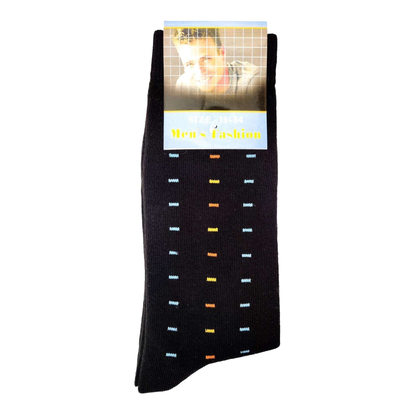 Cotton Rich Black Mens Fashion Socks - Sox Magic