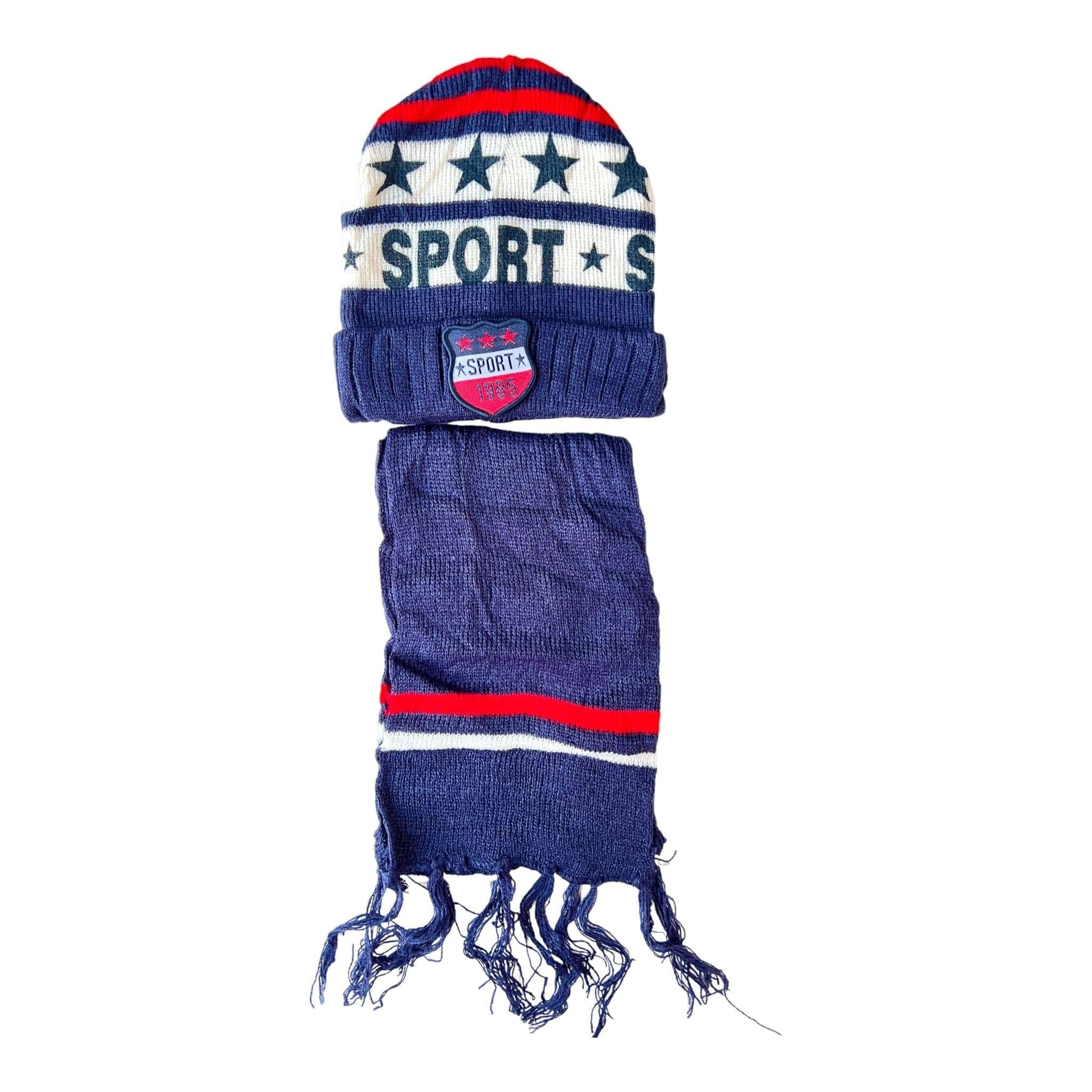 Toddler Kids Scarf & Beanie Set - Sox Magic