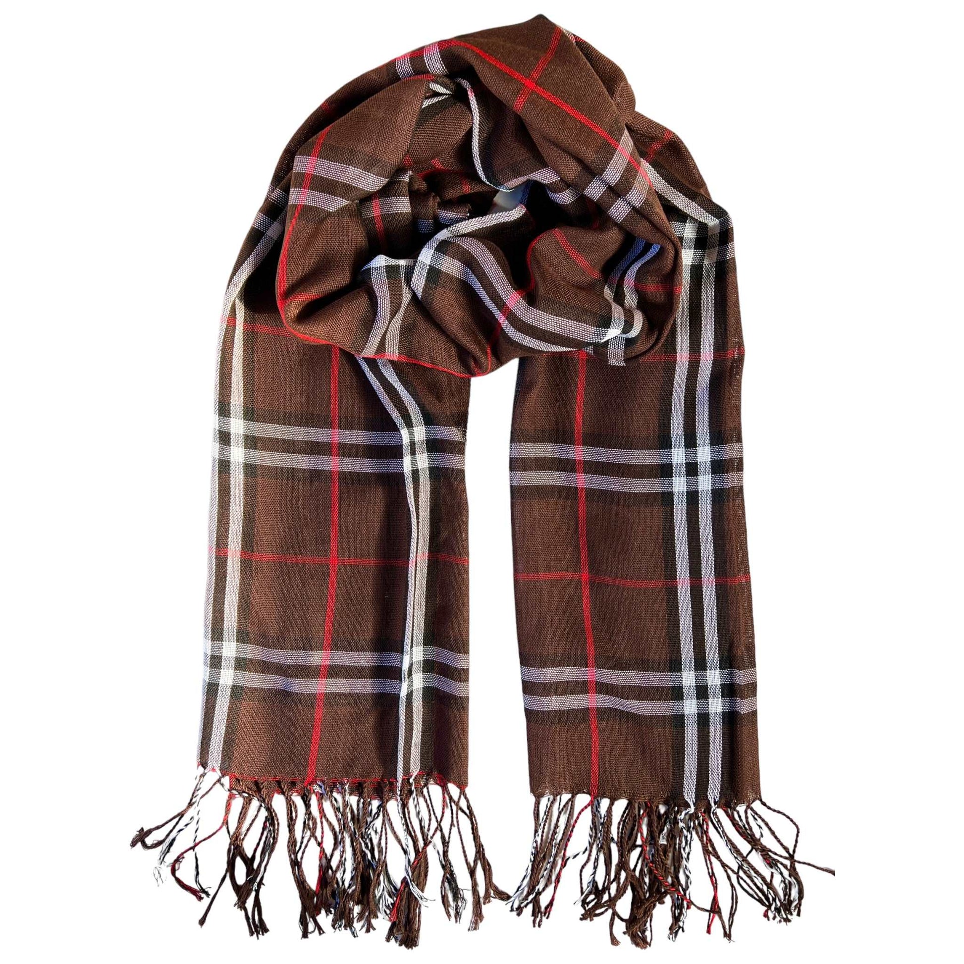 100% Plaid Pure Cotton Fabric Scarf - Sox Magic