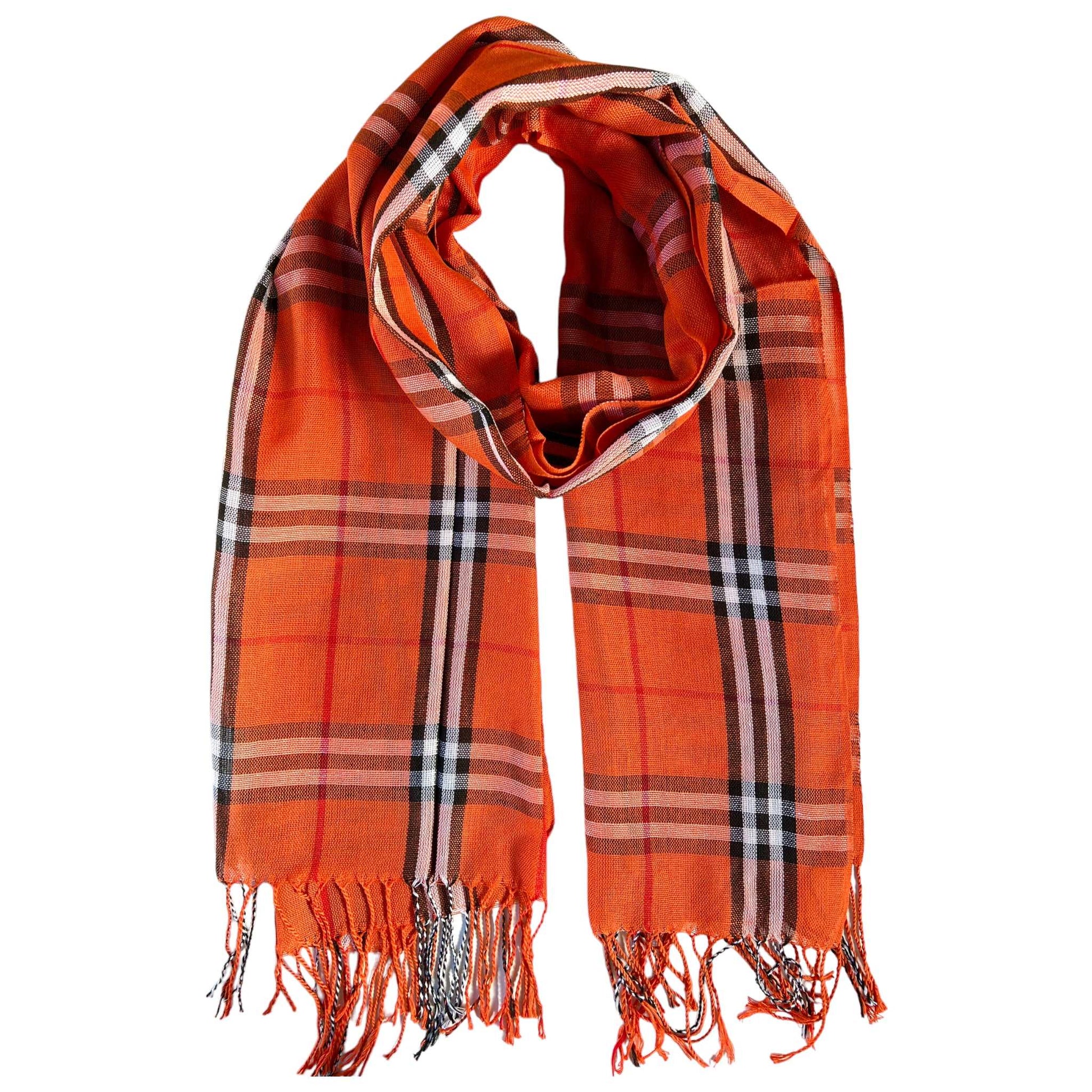 100% Plaid Pure Cotton Fabric Scarf - Sox Magic