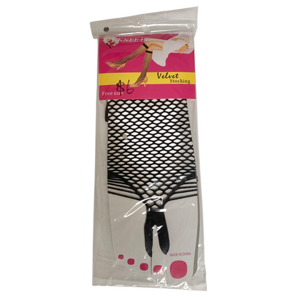 Knee High Toe Loop fishnet Stockings