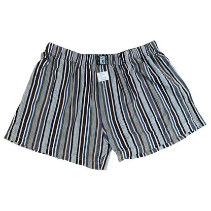 5 Pack 100% Pure Cotton Striped Mens Boxers