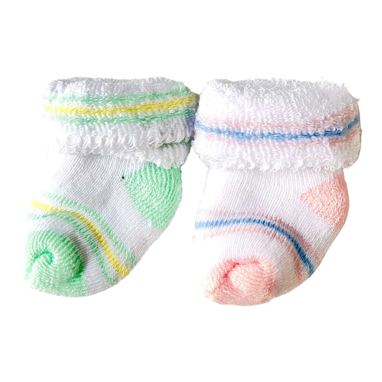 2 Pairs Baby Socks For Newborn Babies - Sox Magic