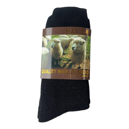 3 Pack Wool Socks - Assorted Colours - Sox Magic