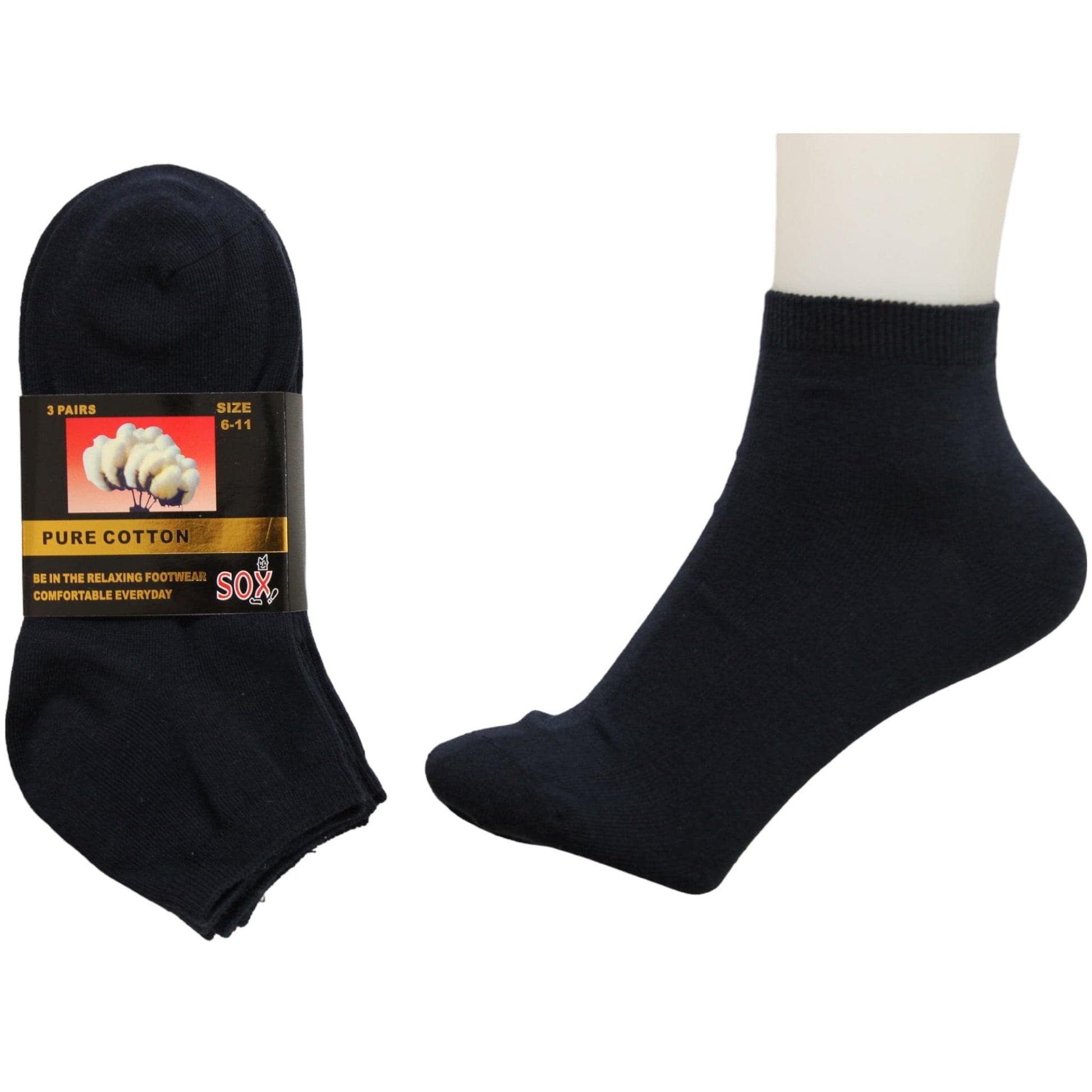 3 Pack Ankle Socks - Sox Magic