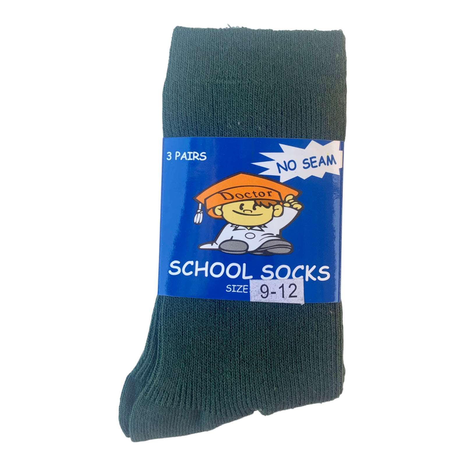 3 Pack Kids No Seam School Socks - Sox Magic