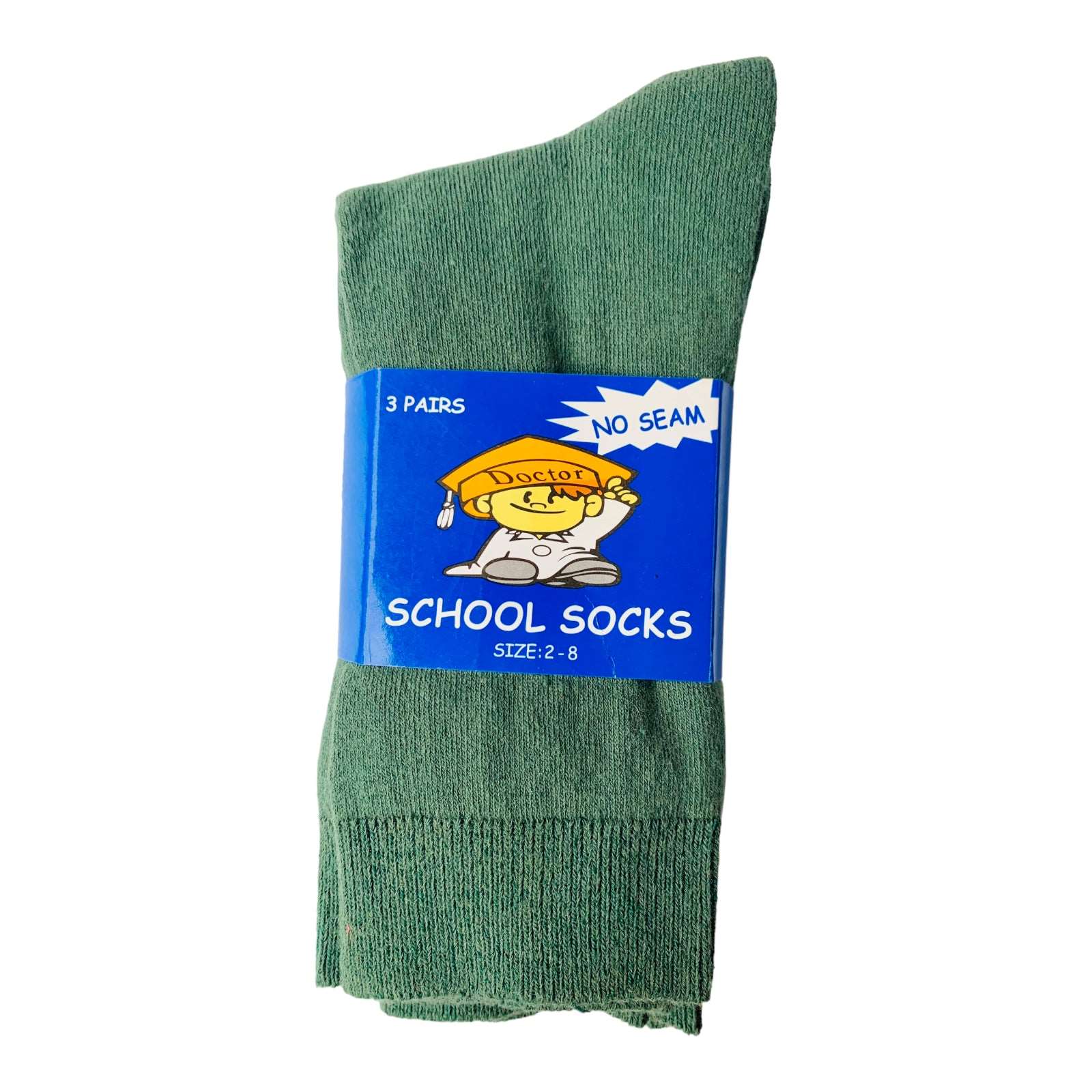 3 Pack Kids No Seam School Socks - Sox Magic