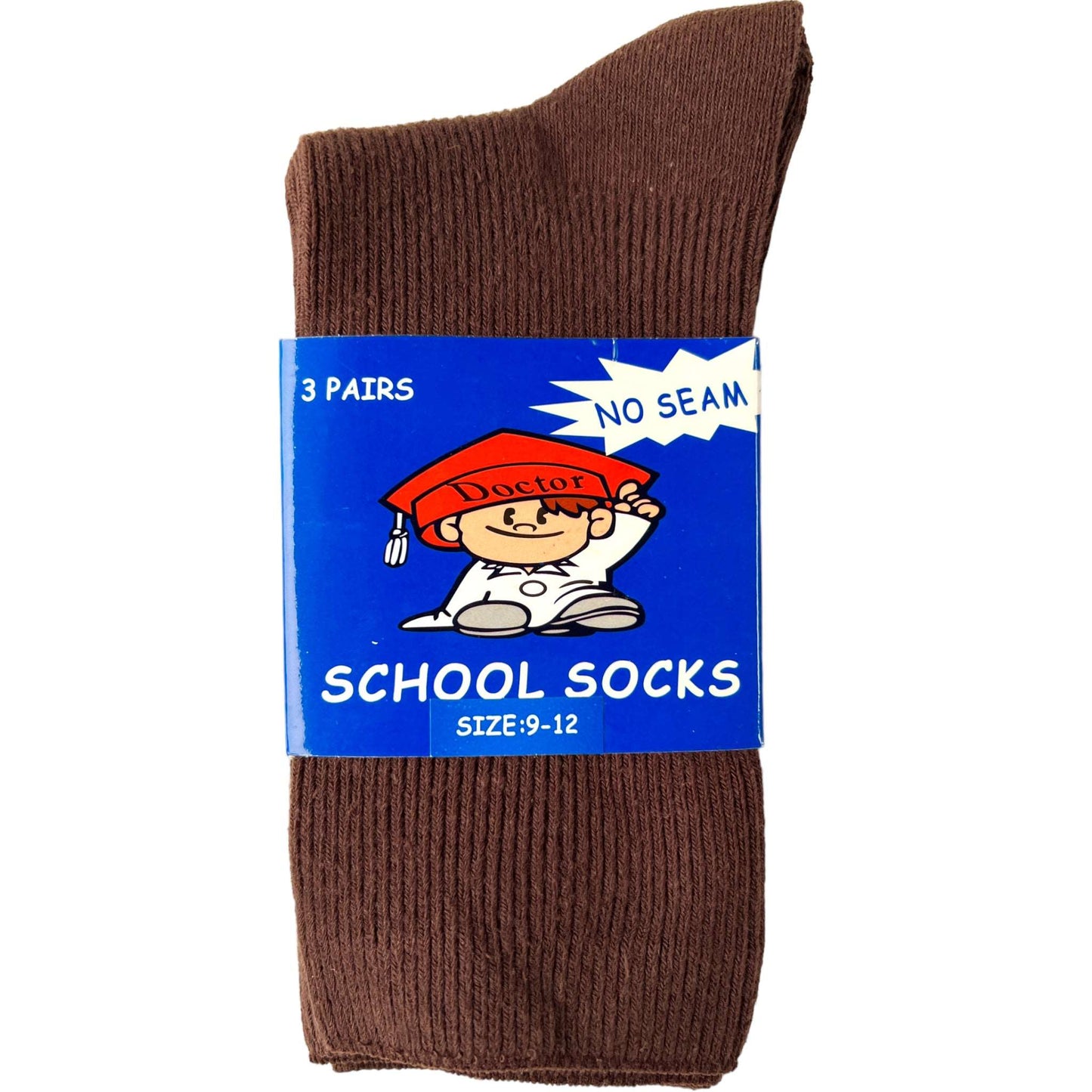 3 Pack Kids No Seam School Socks - Sox Magic