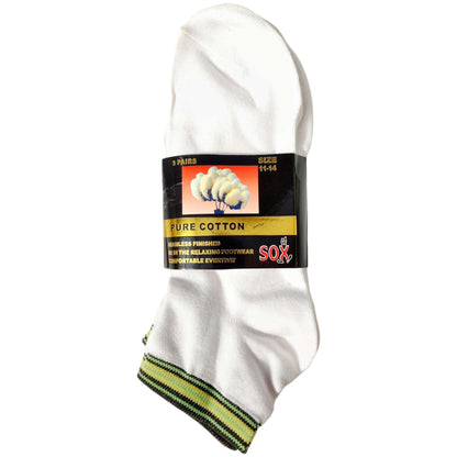 3 Pack Pure Cotton Ankle Socks - Sox Magic