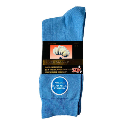 3 Pack Pure Cotton No Seam Socks - Sox Magic