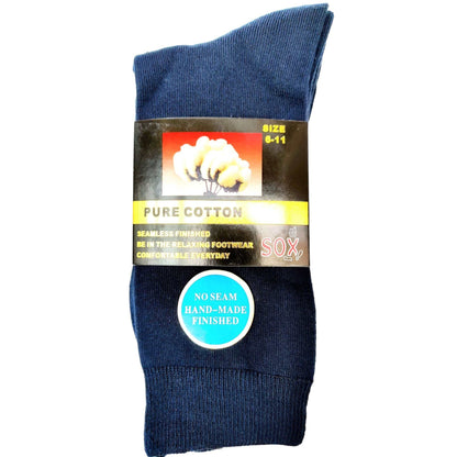 3 Pack Pure Cotton No Seam Socks - Sox Magic