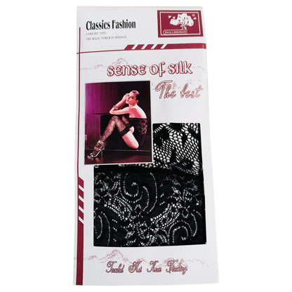 Over the knee fishnet stocking with hook clip