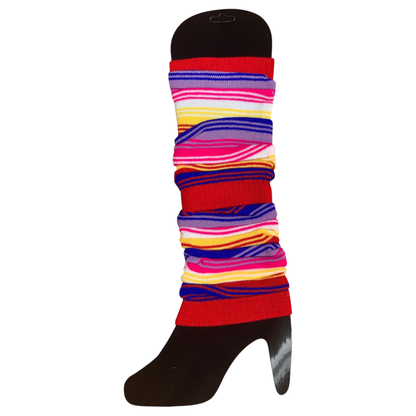 Rainbow leg warmer