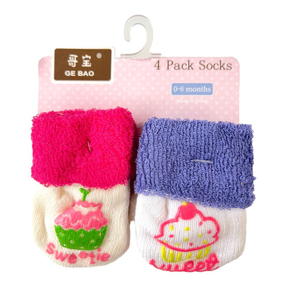 4 Pack Baby Socks - Sox Magic