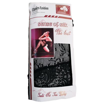 Over the knee fishnet stocking with hook clip