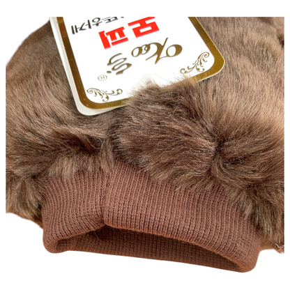 Fur-like leg warmer