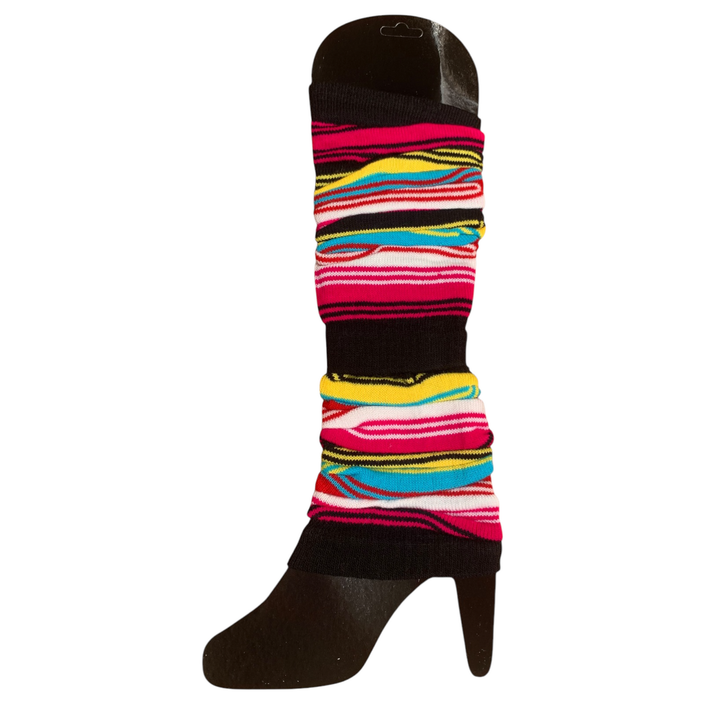 Rainbow leg warmer