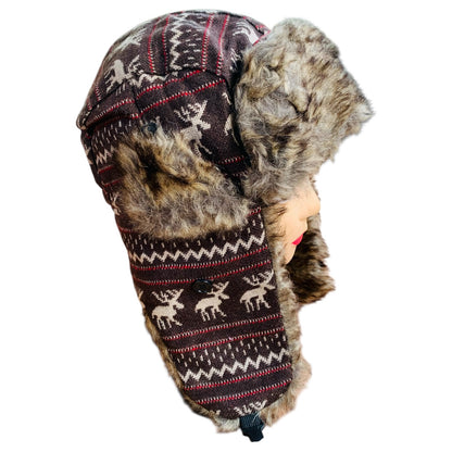 Unisex Trapper Ear Flap Hat/Beanie