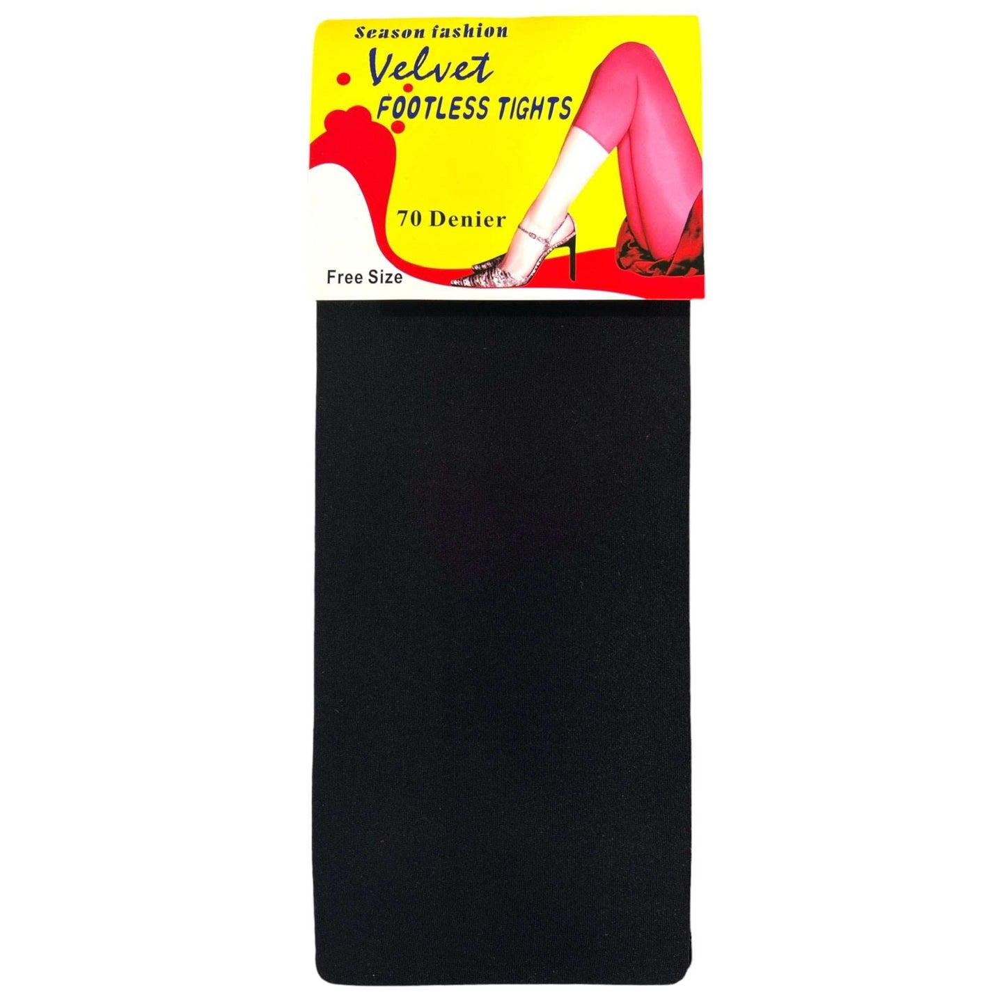 70 Denier Velvet Footless Tights - Sox Magic