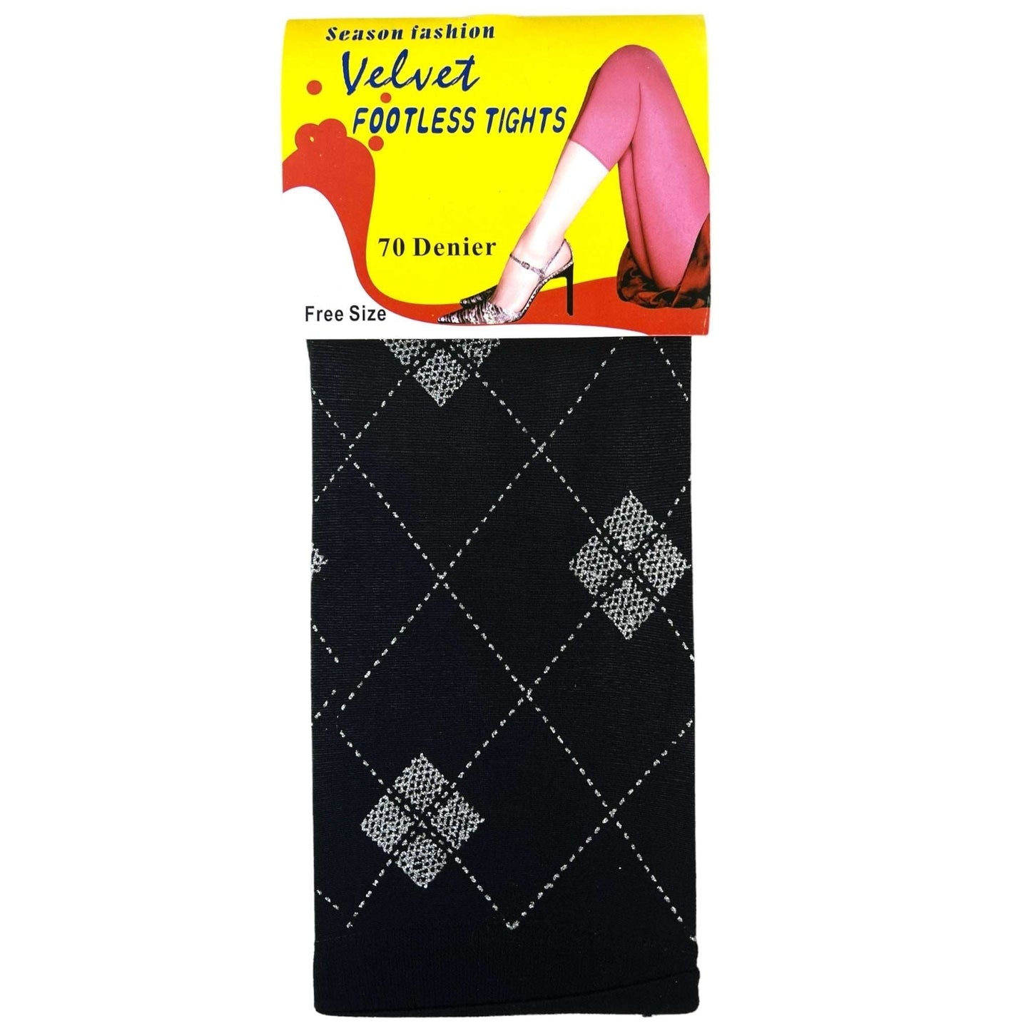 70 Denier Velvet Footless Tights - Sox Magic