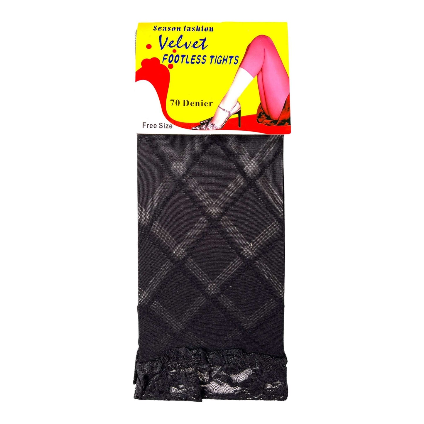 70 Denier Velvet Footless Tights - Sox Magic