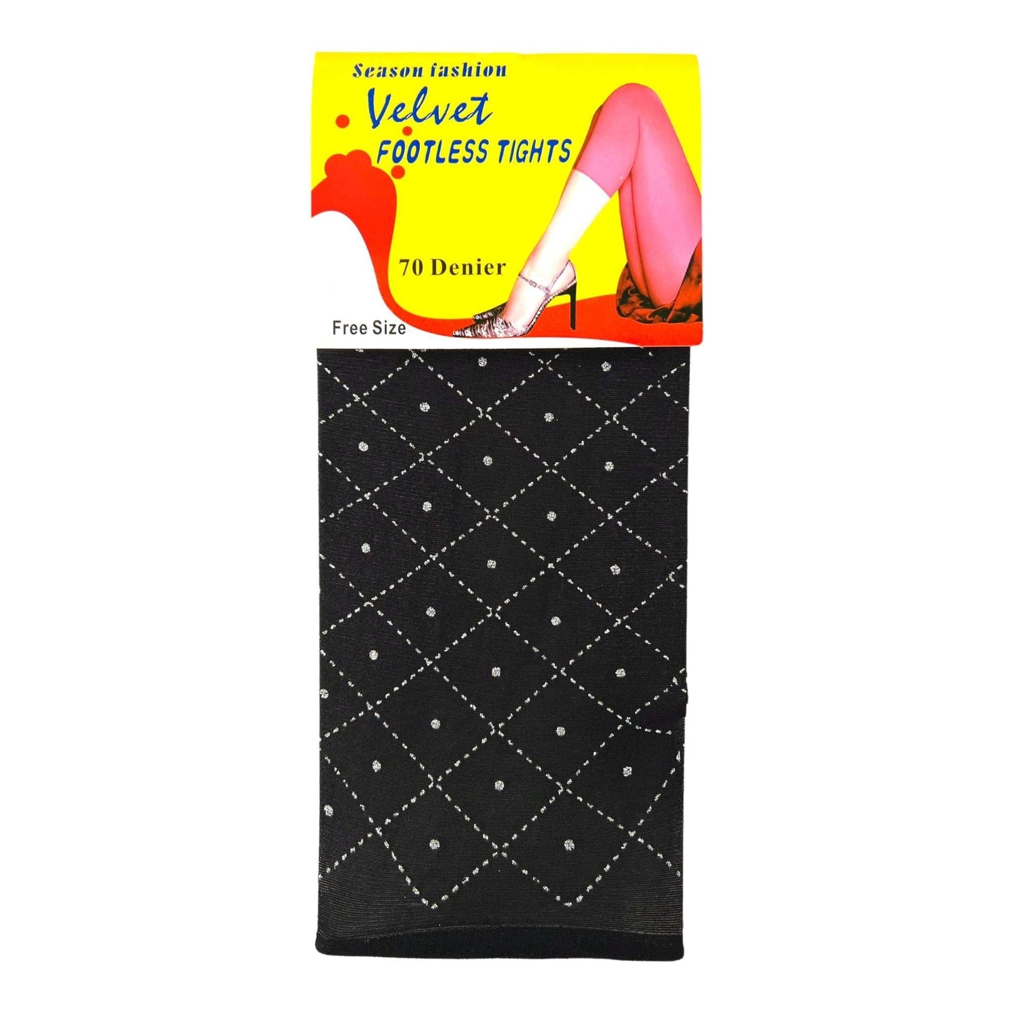 70 Denier Velvet Footless Tights - Sox Magic