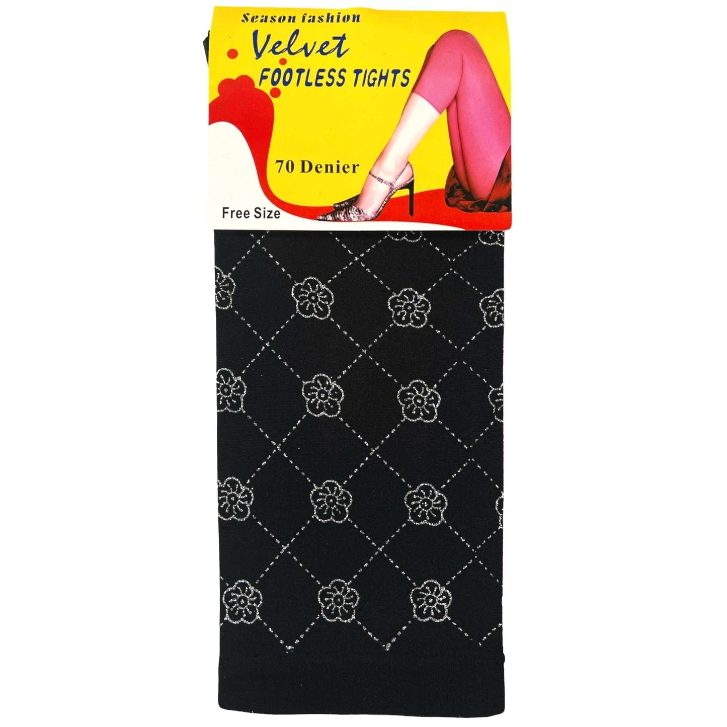 70 Denier Velvet Footless Tights - Sox Magic