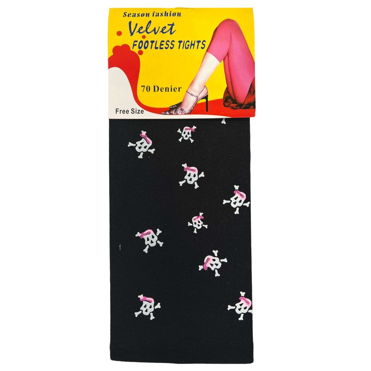 70 Denier Velvet Footless Tights - Sox Magic