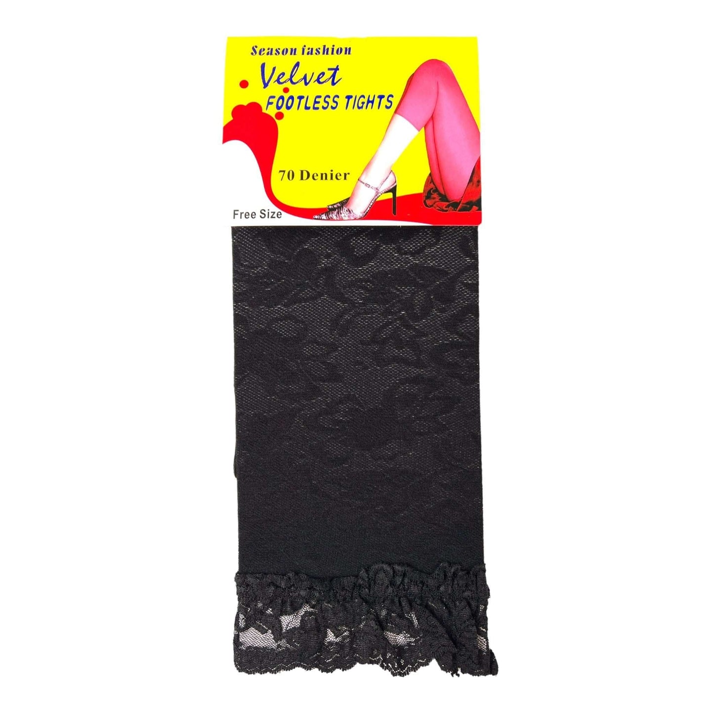 70 Denier Velvet Footless Tights - Sox Magic