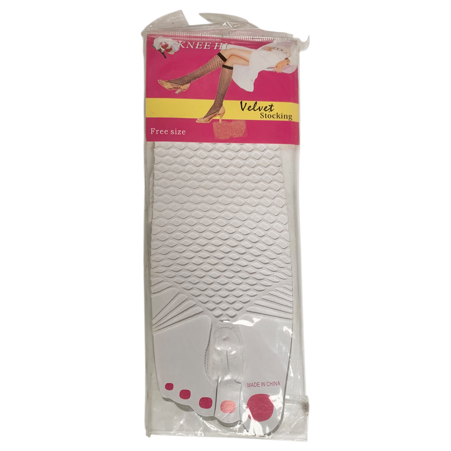Knee High Toe Loop fishnet Stockings