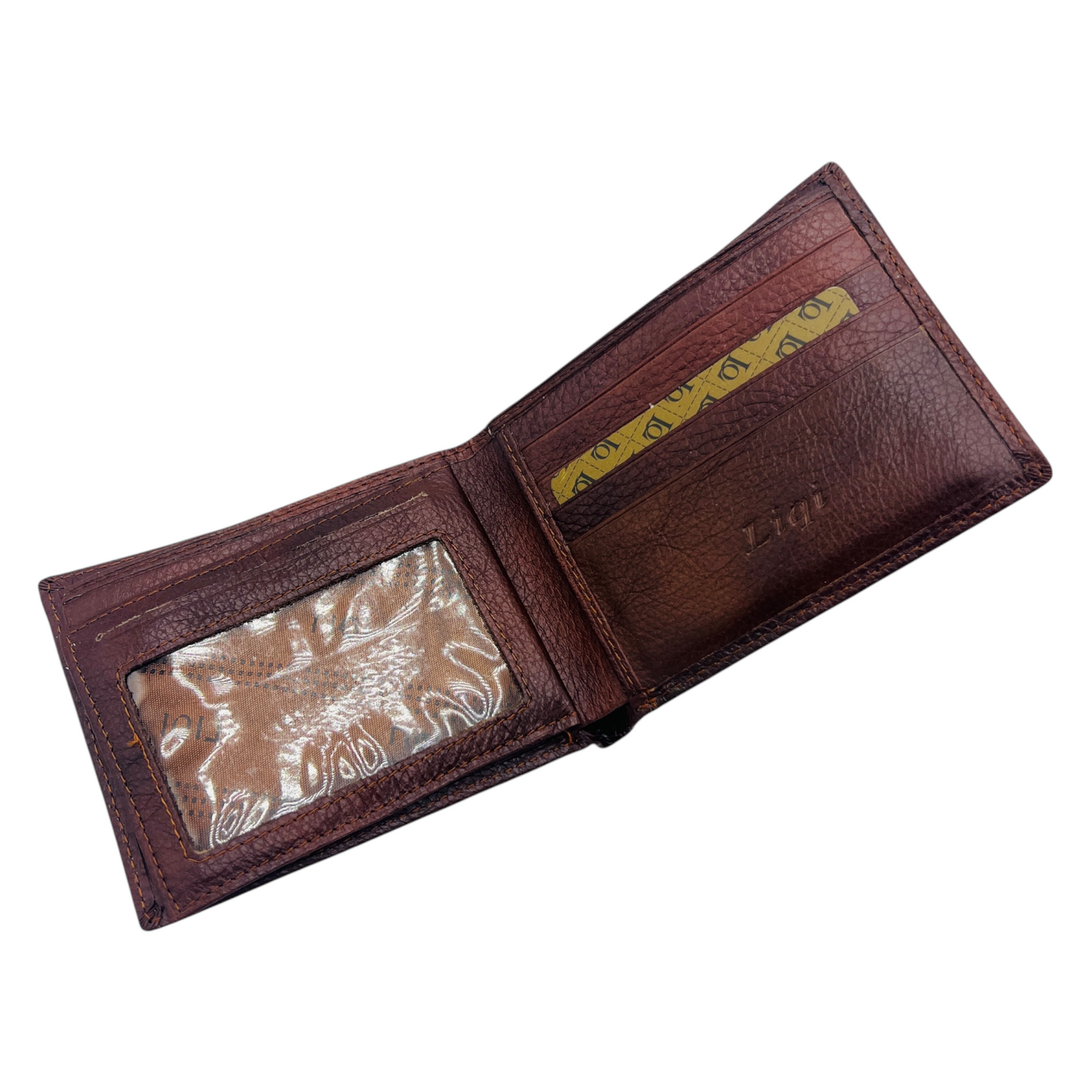 Luxury Cowhide Leather Brown Wallet