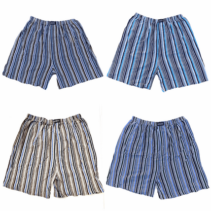 100% Pure Cotton Striped Mens Boxers - Sox Magic