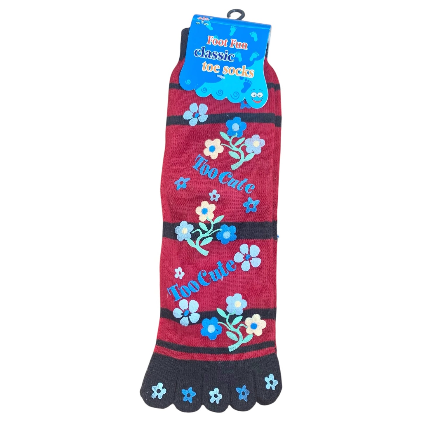 Foot Fun Classic Crew Toe Socks