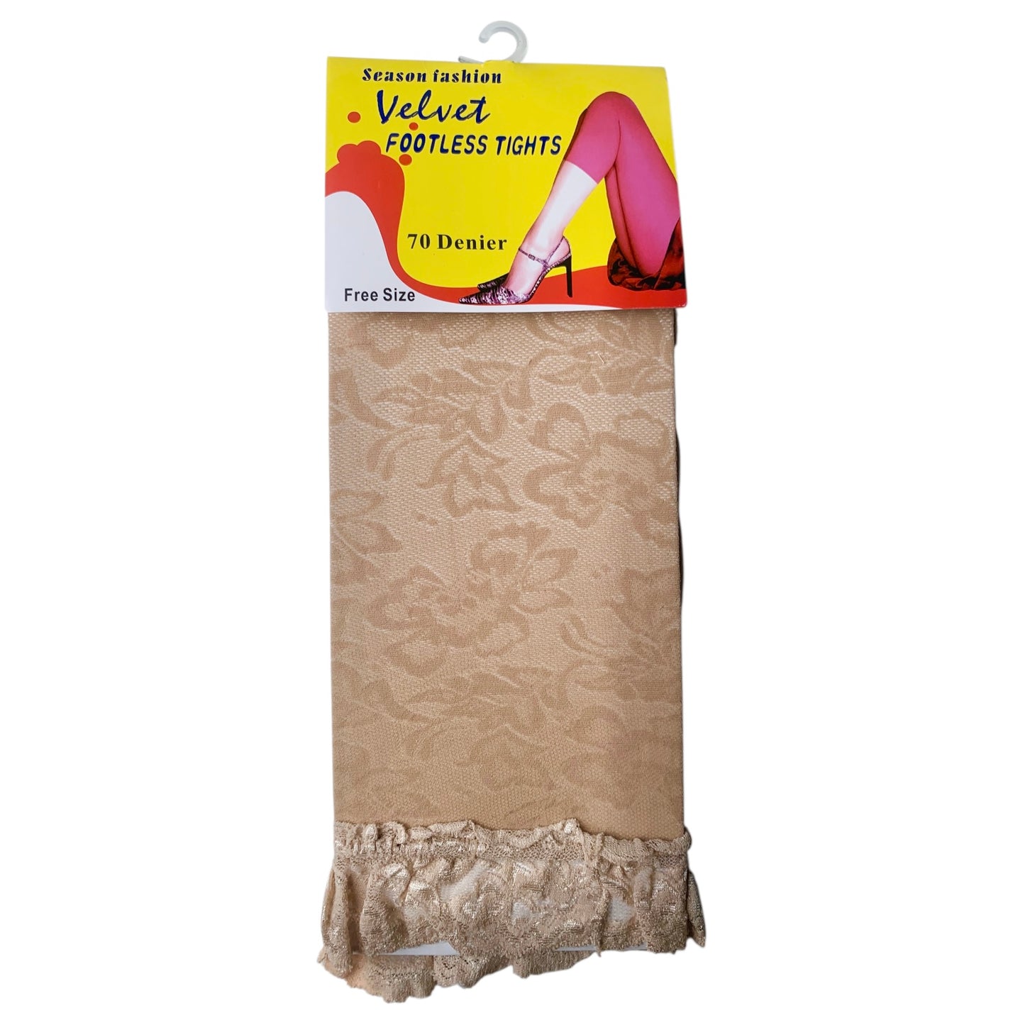 70 Denier Velvet Footless Tights