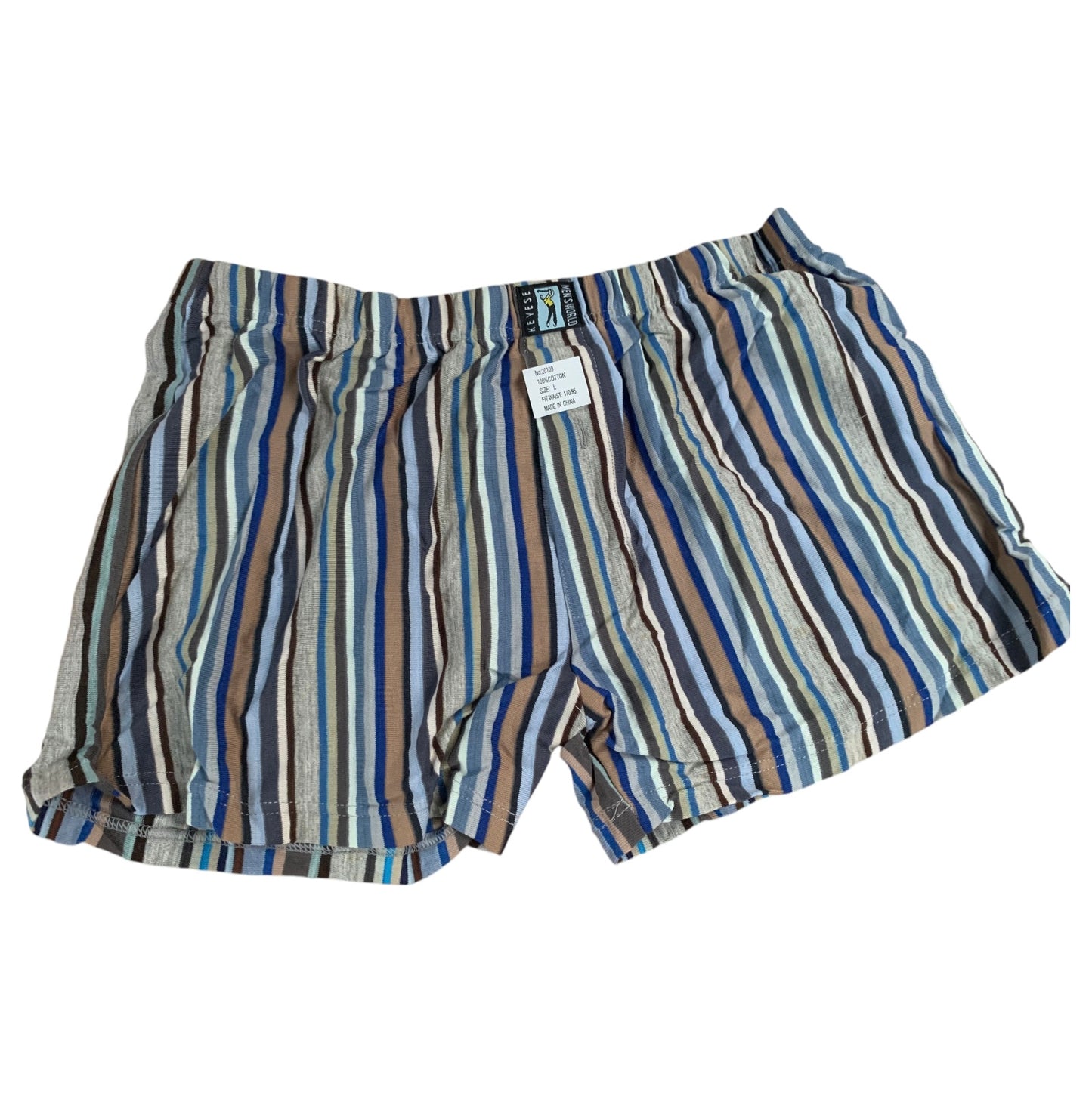 100% Pure Cotton Striped Mens Boxers