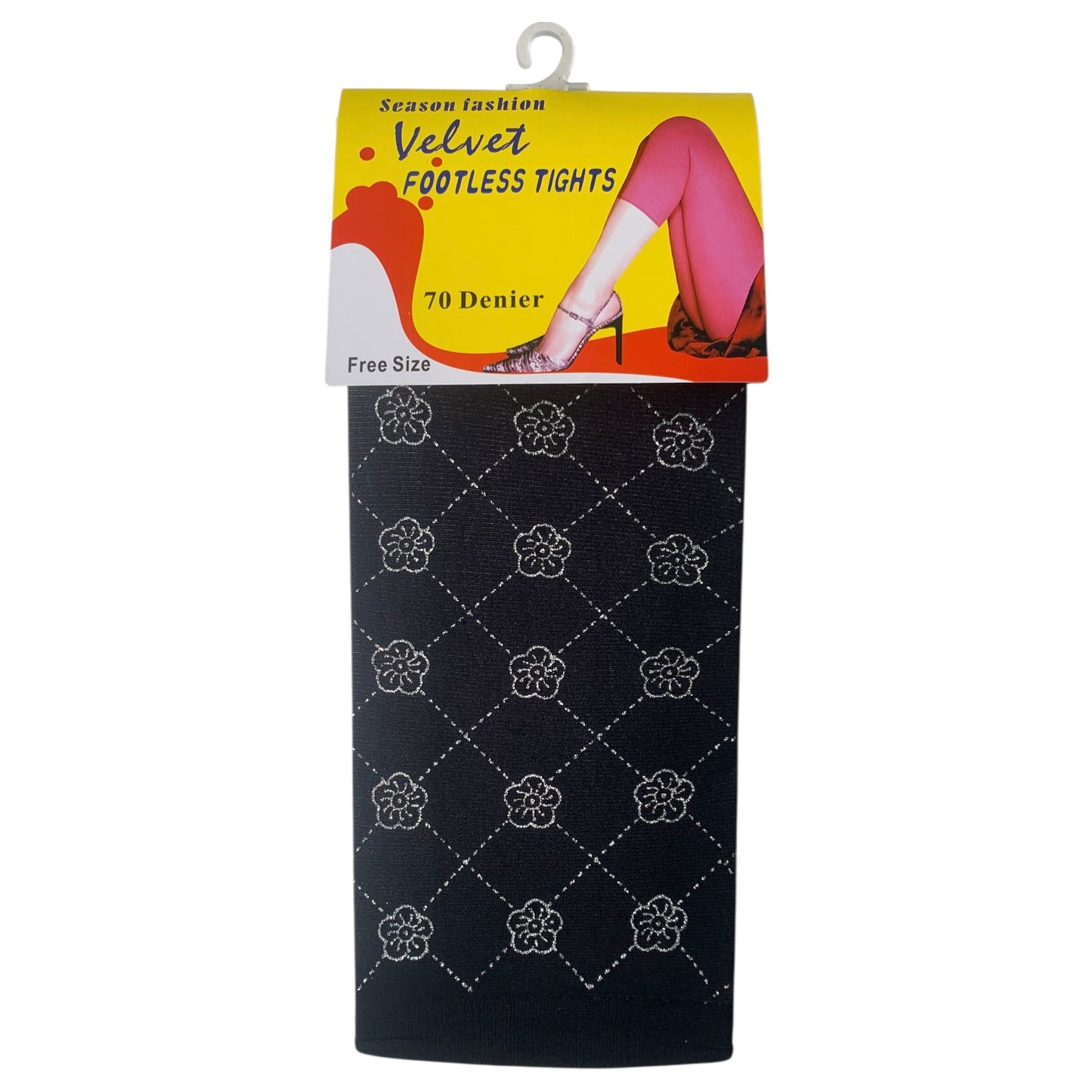 70 Denier Velvet Footless Tights