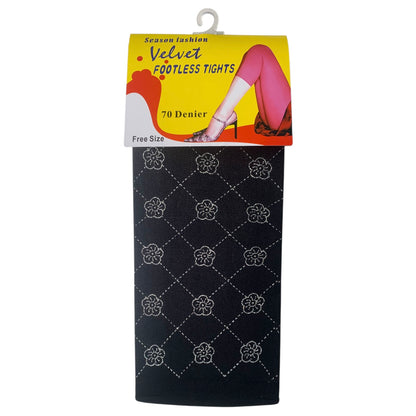 70 Denier Velvet Footless Tights