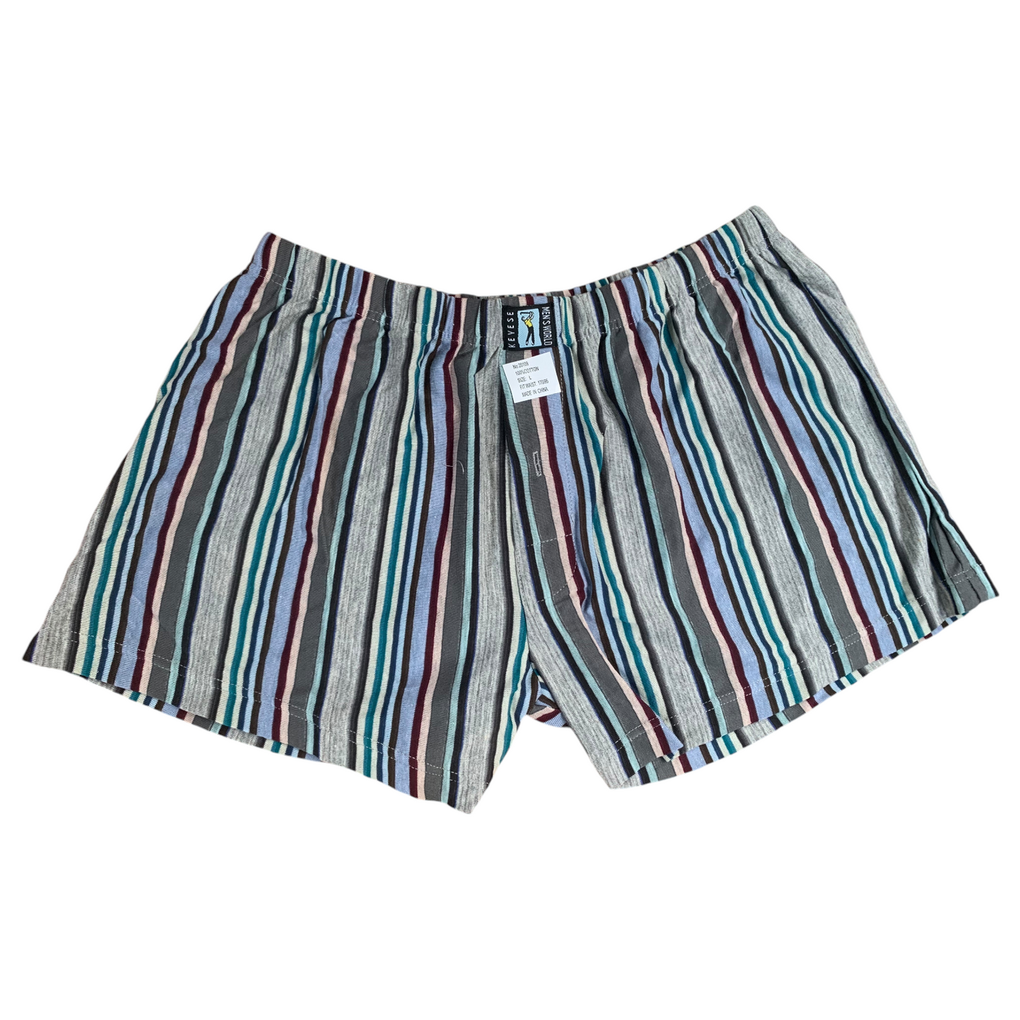 100% Pure Cotton Striped Mens Boxers