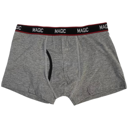 Pure Cotton Mens Flyfront Trunks - Sox Magic