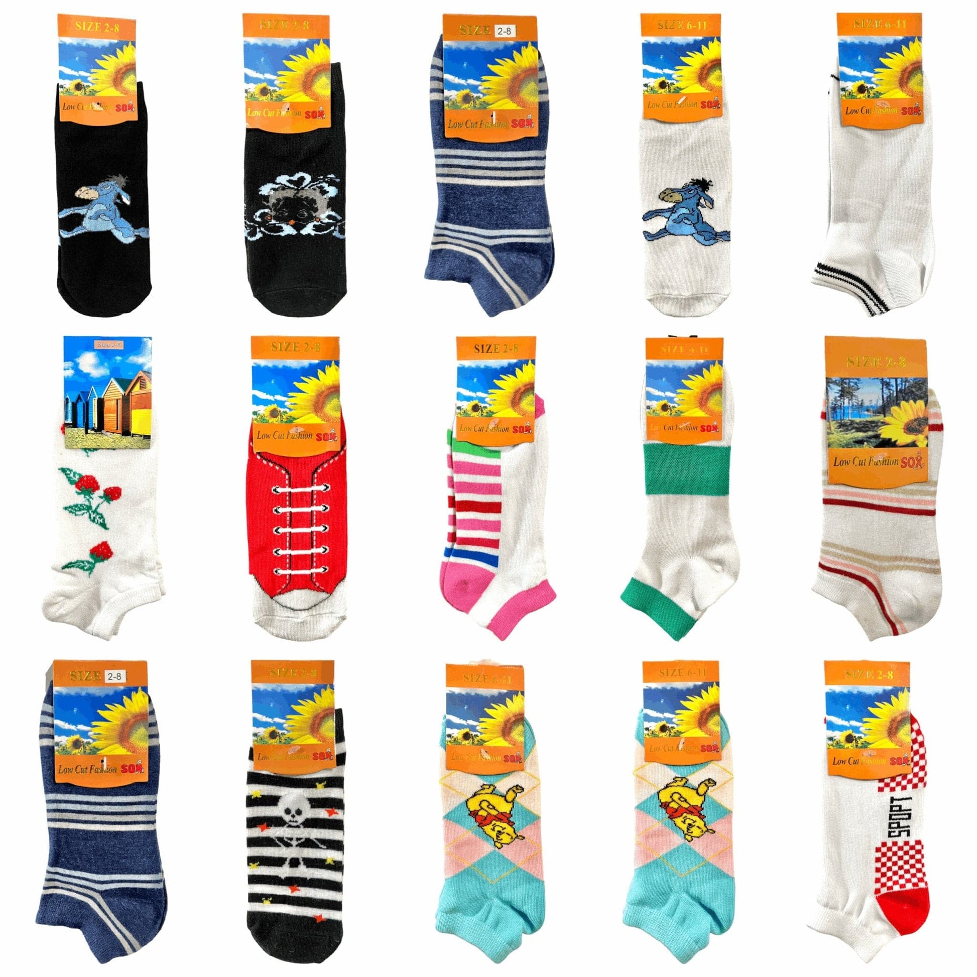 Ankle Low Cut Fashion Cotton Socks - Sox Magic