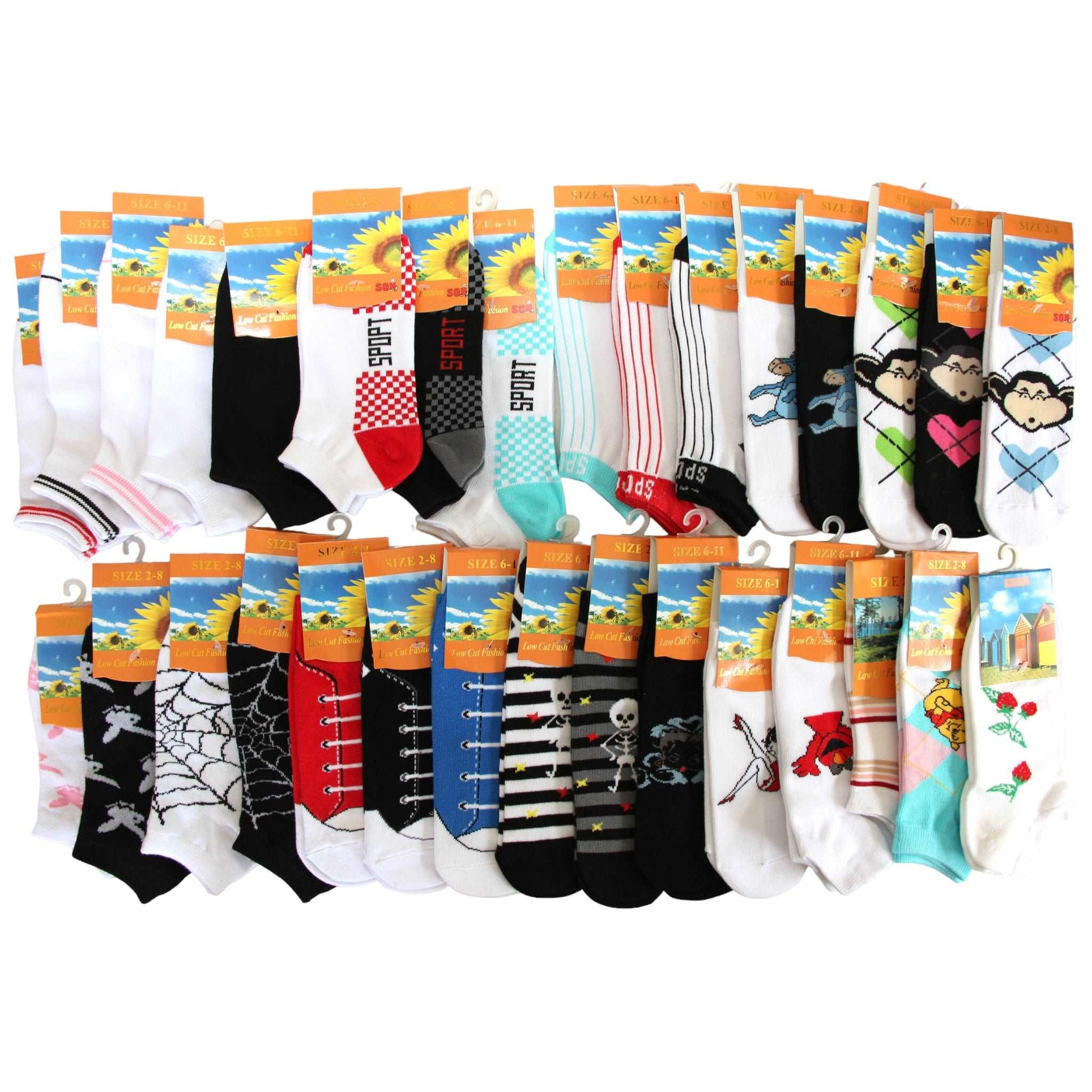 Ankle Low Cut Fashion Cotton Socks - Sox Magic