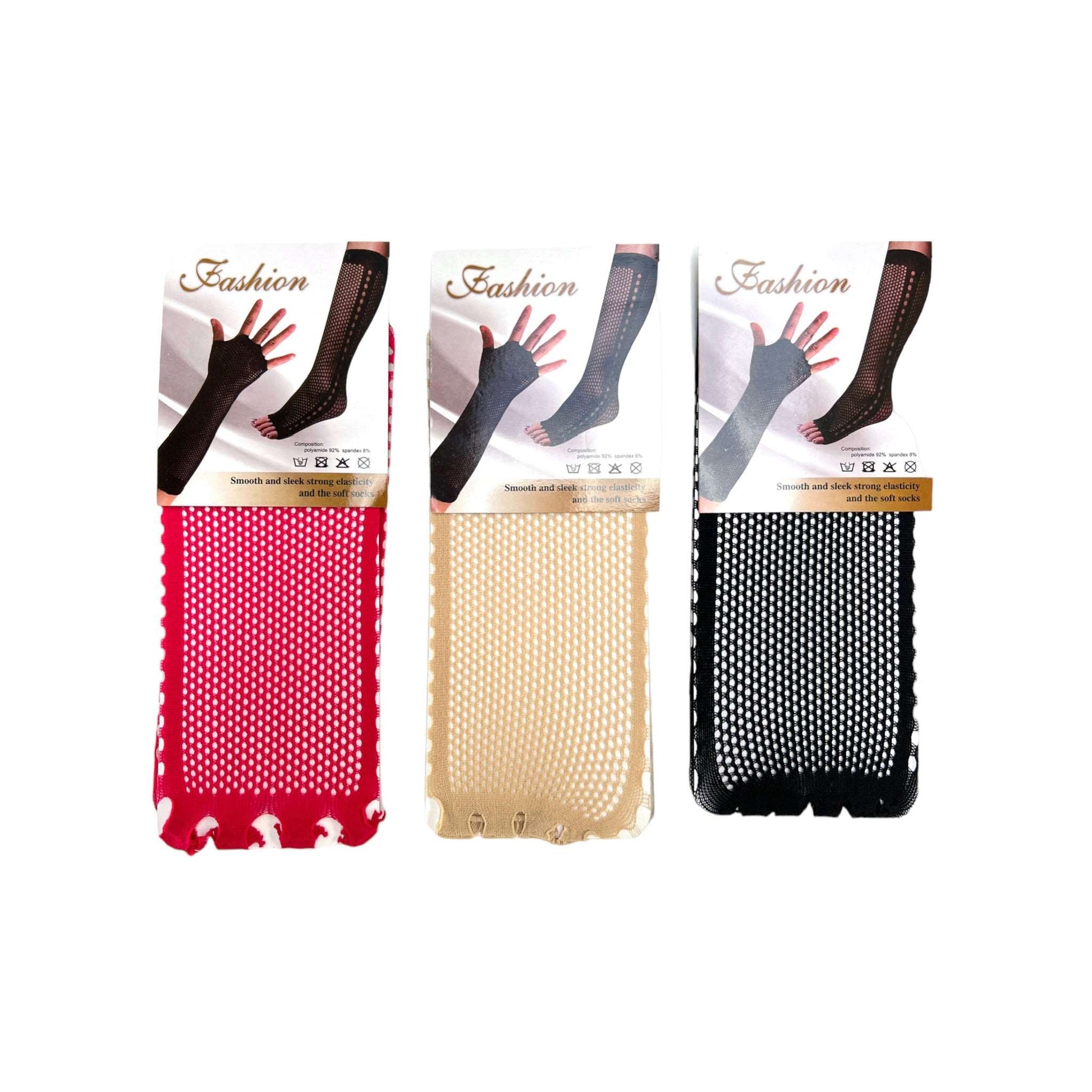 Arm/Foot Dual Fishnet Stocking Arm Warmer - Sox Magic