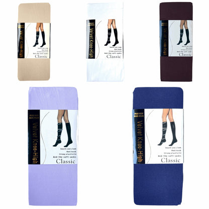 Classic Velvet Knee High Stockings - Sox Magic