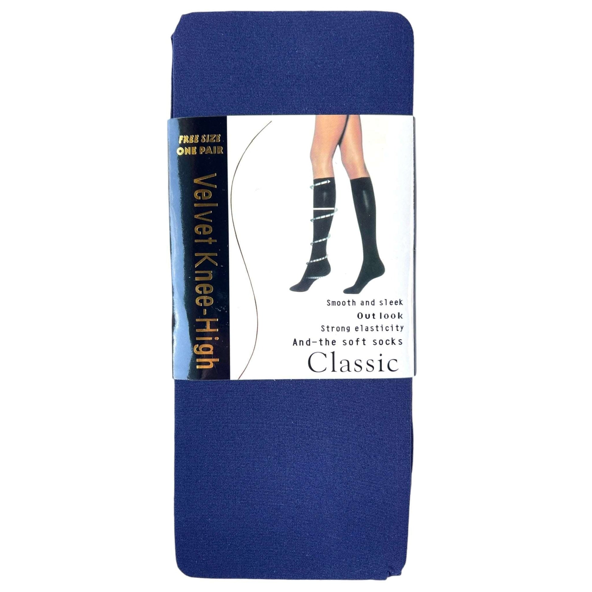 Classic Velvet Knee High Stockings - Sox Magic