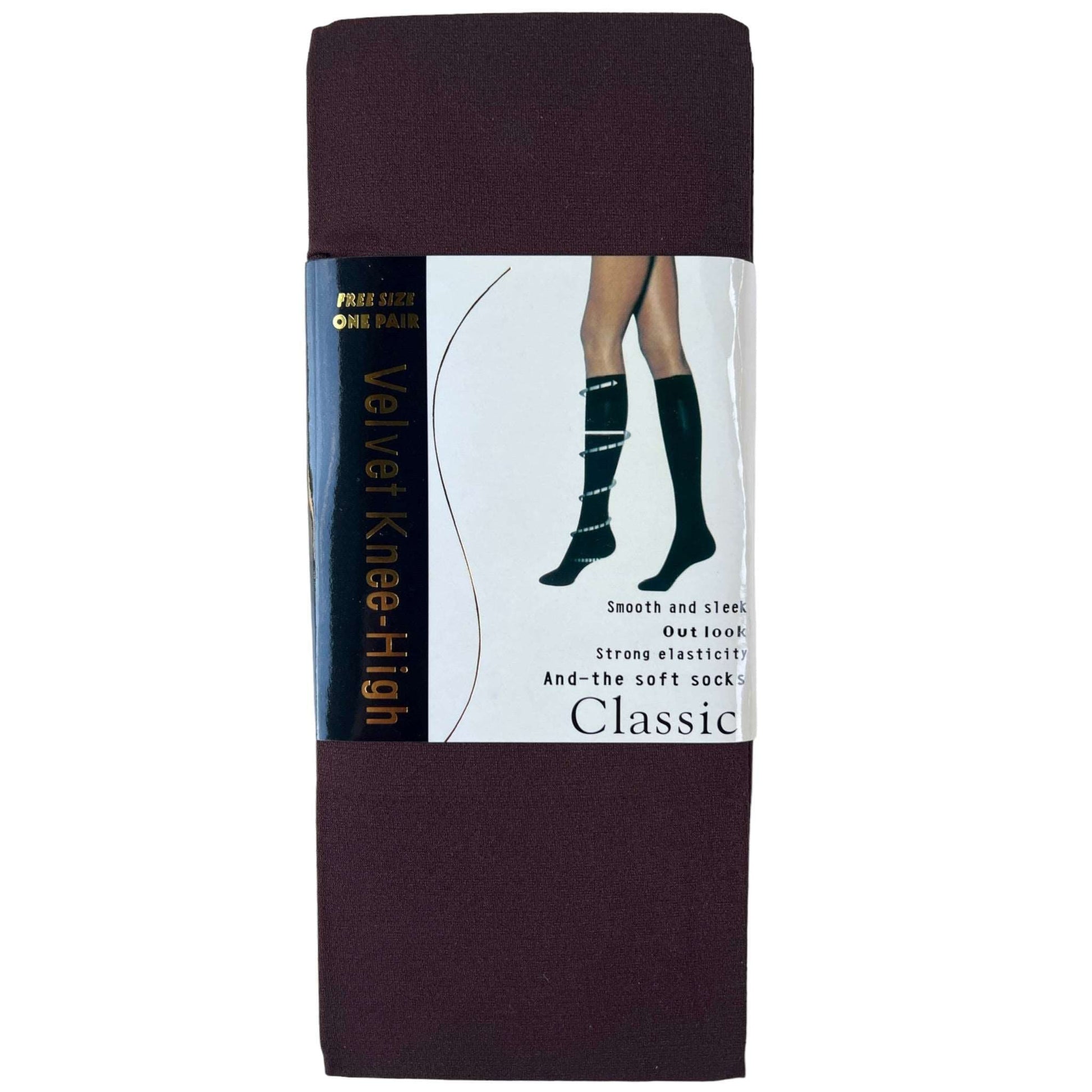 Classic Velvet Knee High Stockings - Sox Magic